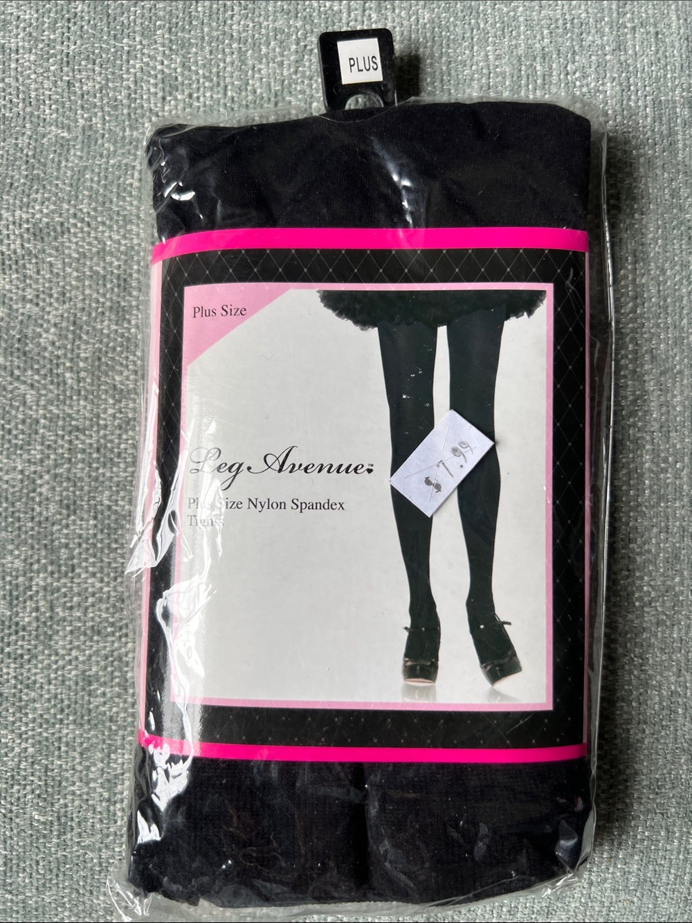 Leg Avenue Black Plus Size Opaque Tights